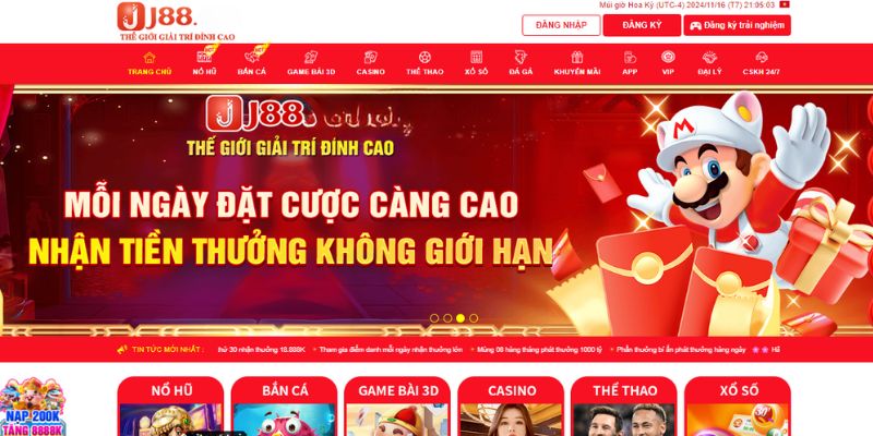 Thông tin mới nhất cập nhật tại hệ thống nhà cái J88